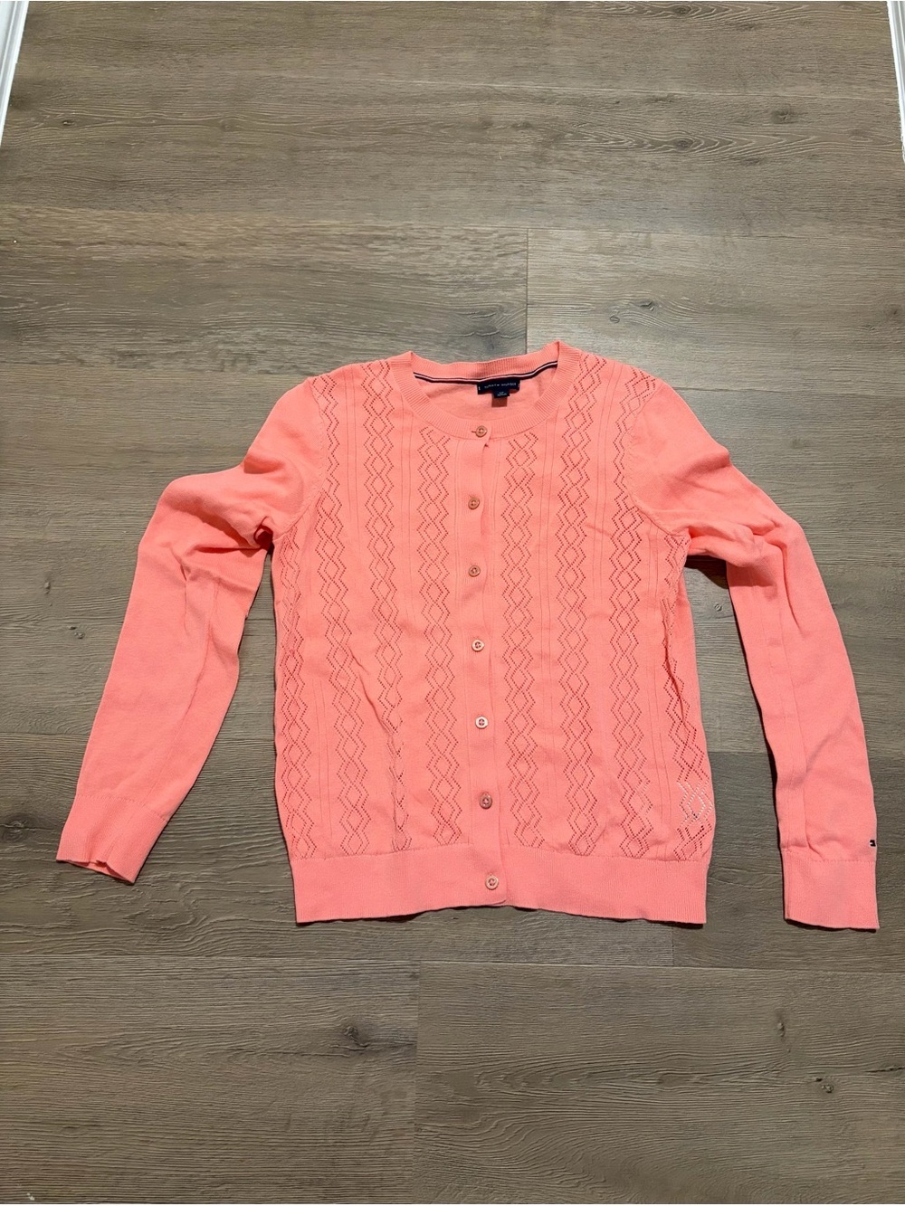 Tommy Hilfiger Coral Knit Button-Up Cardigan